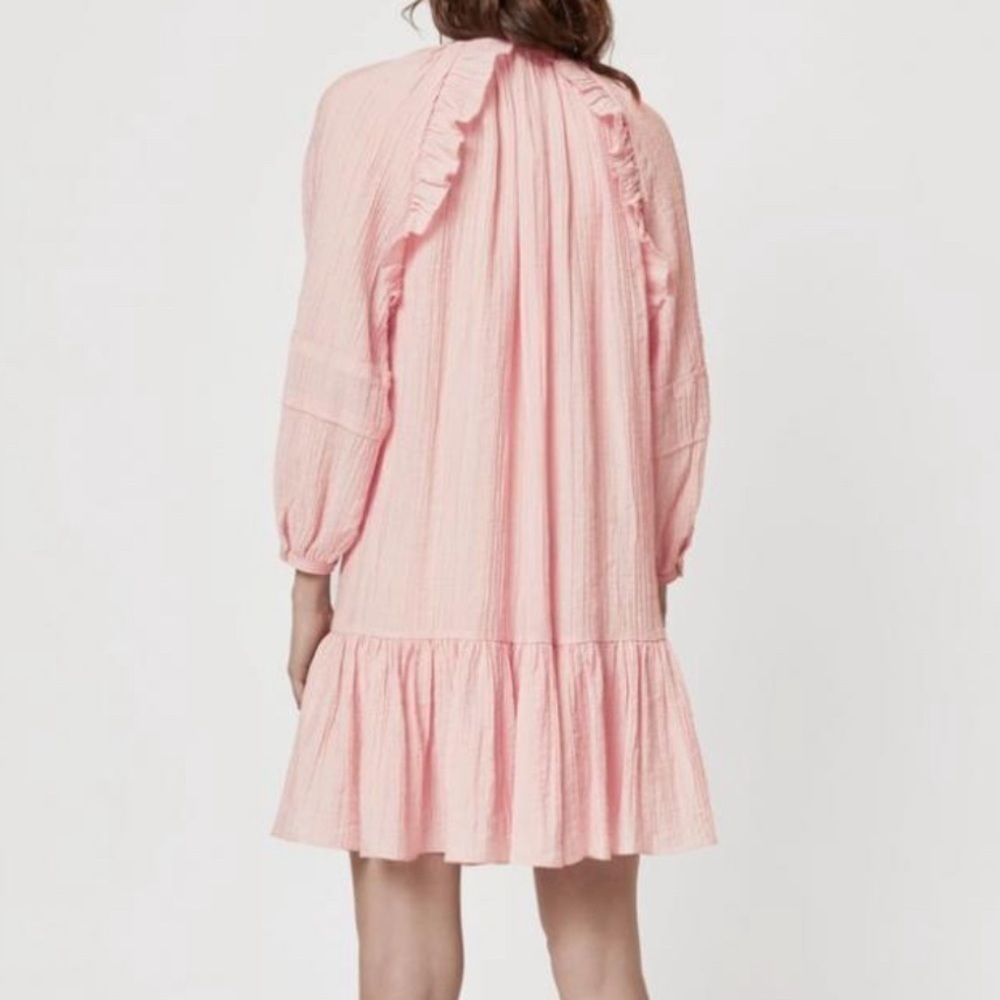 Rebecca Minkoff Charlize Dress Antique Pink Flowy Dress Sz. S - Picture 2 of 9